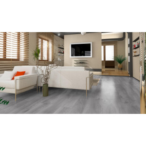 ЛАМИНАТ KRONOTEX MAMMUT D3670 ДУБ МАКРО СВЕТЛО-СЕРЫЙ