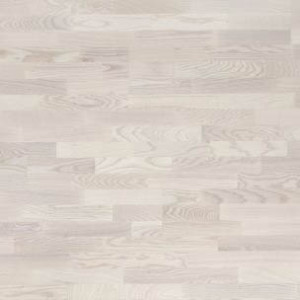 ПАРКЕТНАЯ ДОСКА POLARWOOD ЯСЕНЬ LIVING WHITE MATT ТРЕХПОЛОСНЫЙ