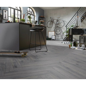 Ламинат Kronotex D4167 Дуб Престиж серый, Herringbone 10mm