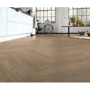 Ламинат Kronotex D6014 Дуб Эльба бежевый, Herringbone 10mm