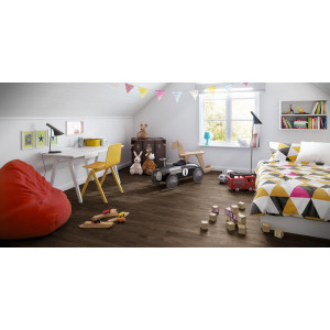Виниловые полы Quick-Step Balance Click Дуб Коттедж Темно-коричневый BACL40027