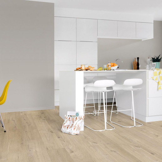 Виниловые полы Quick-Step Pulse Click Дуб Хлопковый Бежевый PUCL40103