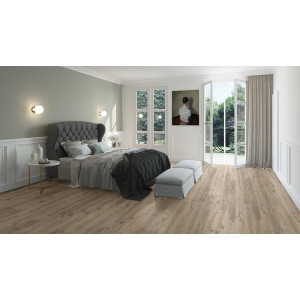 Виниловые полы Quick-Step Balance Rigid Click Дуб Коттедж Серо-коричневый RBACL40026