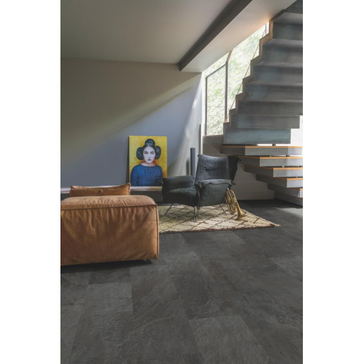 Виниловые полы Quick-Step Ambient Click Сланец Черный AMCL40035