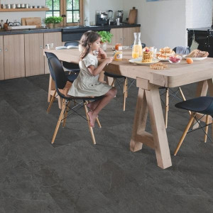 Виниловые полы Quick-Step Ambient Glue Plus Сланец Чёрный AMGP40035