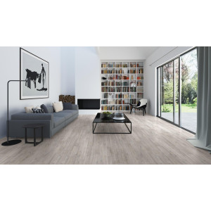 Виниловые полы Quick-Step Balance Glue Plus Дуб Каньон Серый Пилёный BAGP40030
